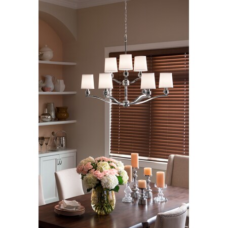 Norwell Roule 9 Light Chandelier 5619-PN-WS